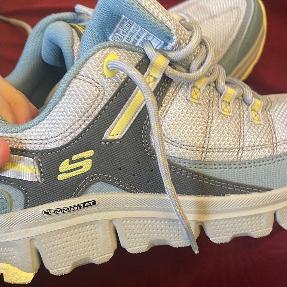 Skechers Kids' Gray and Yellow Athletic Shoes
